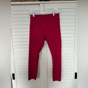 Kate Spade Hot Pink Capri Leggings